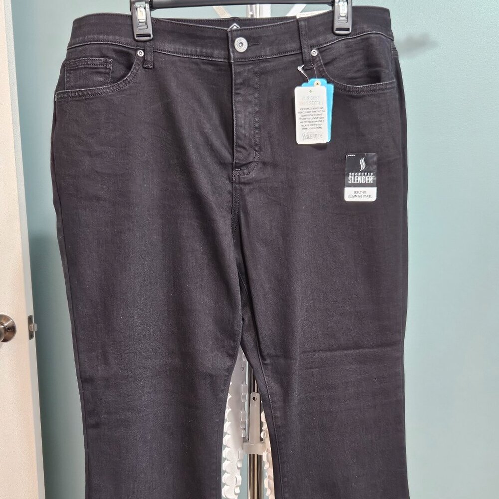 St John Bay Bootcut Leg Black Jean